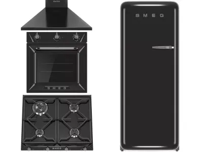 SMEG kitchen appliances 3D model