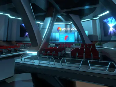 3D Showroom Level Kit Vol 18 Low-poly 3D model