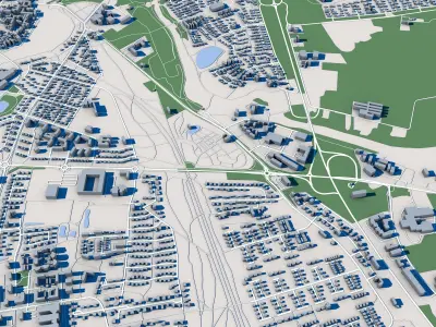 Falkenberg City Sweden 3D model
