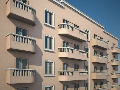 Apartment Building 18 3D model