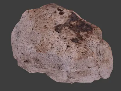 Cinder Debris Low-poly 3D model