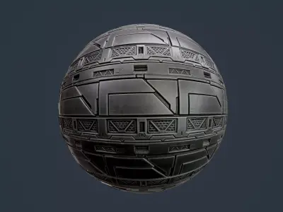 Sci-Fi Military Seamless PBR Texture 132 Texture