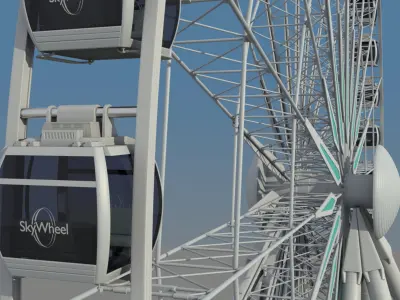  Sky Wheel with Boarding Platform 