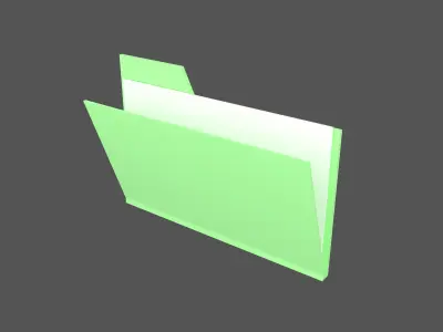 Folder v1 007 Low-poly 3D model