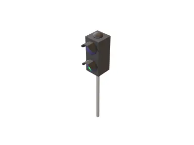 Pedestrian Traffic Light V1 006 Low-poly 3D model