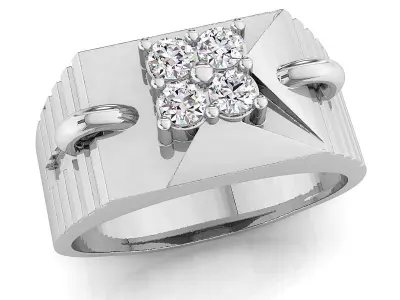 Small fancy mans ring 3D print model