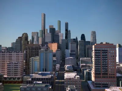 City 34 Low-poly 3D model