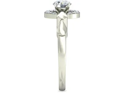 Women Wedding Engagement Ring 3D print model 25