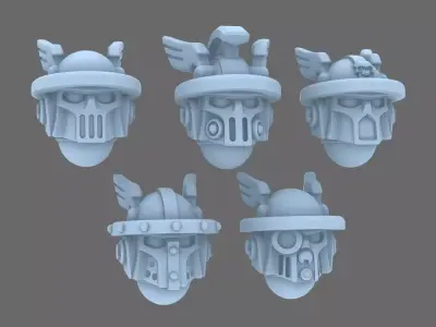 Sacred Scrolls V10 Messengers of Hermes Helmets 3D print model