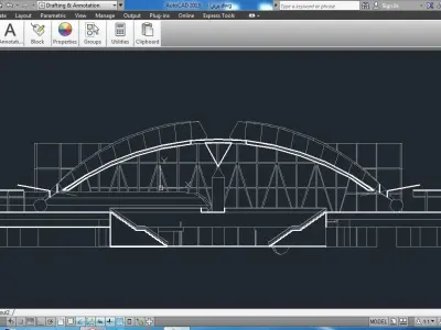 Sketchup Terminal A4 Project SKP DWG PIC 3D model