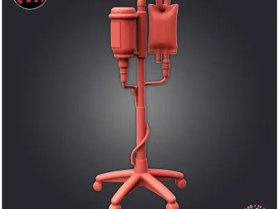 IV Bag 3D print model