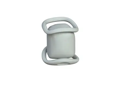 SciFi Shape Object Low Poly Low-poly 3D model 4