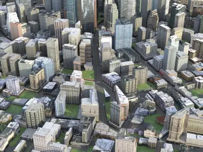City 116 Low-poly 3D model