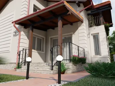 House 16 Exterior Low-poly 3D model