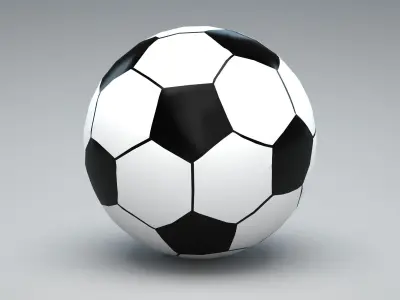 Football soccer ball 3D model