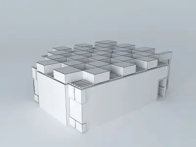 Museum interior 3D model