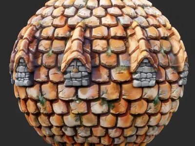 Stylized Roof Seamless Texture Texture