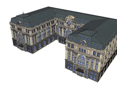 vacation spot-Resort-Fashion Leisure Hotel-0232 3D model
