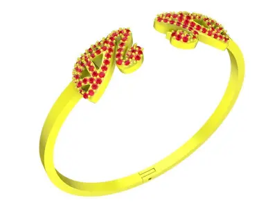 Elegant Swan Open Ring for Women 5777 3D print model