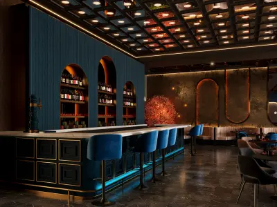 Restaurant Cafe Bar Pub Scene Render Ready  3D model