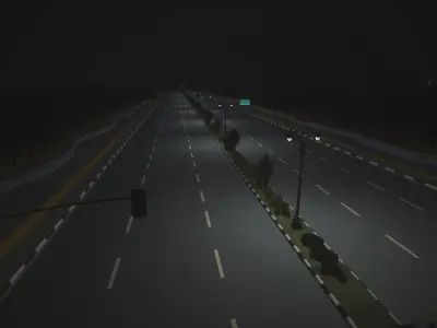 Arab city ksa Low-poly 3D model