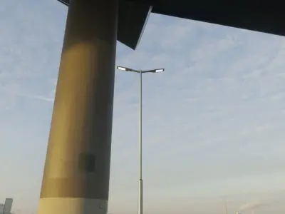 Street Light 12 version 7 5m with pole 2 Low-poly 3D model