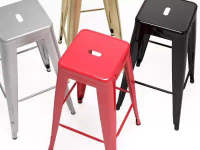 H75 Barstool 3D model