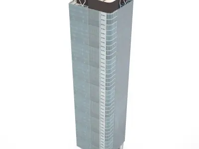 One One One Eagle Street Low-poly 3D model