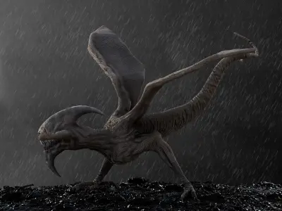 Bioraptor  Low-poly 3D model