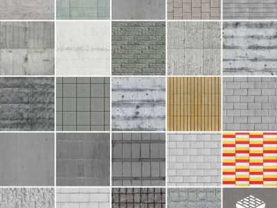 25 PBR Concrete Textures 02 Texture