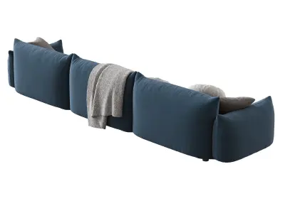 Marenco 3 Seater Sofa with Armrests 3D model