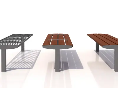 MMCite Vera Solo Benches 3D model