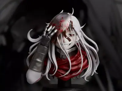 Shiro Bust - Deadman Wonderland 3D print model