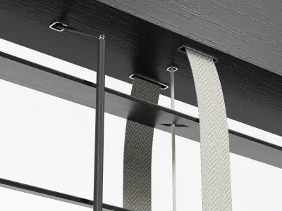 Wooden blinds Set 04 3D model