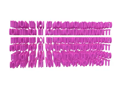 Binary 3D Style Background V1 003 3D model