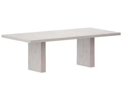 Dunewood Whitewashed Dining Table Crate and Barrel 3D model