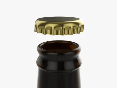Beer bottle 05 3D model