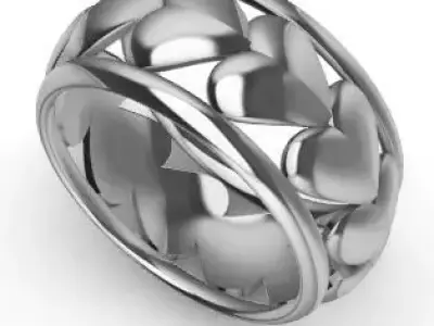 Patterned Ring 3D model Texture Texture order