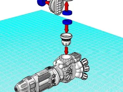 28mm Dwarf Mech - The Burrows Ripper Special 3D print model