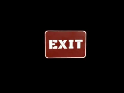 Exit Sign Low-poly 3D model