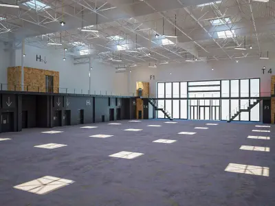 Exhibition Hall 14 interior 3D model