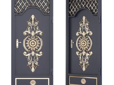 Metal gate 03 3D model