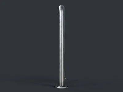 Bike Rack 15 PBR Game Ready Low-poly 3D model