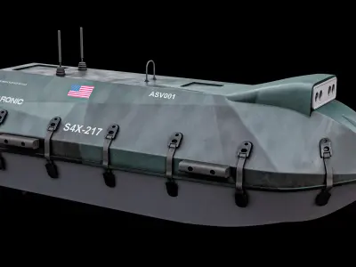  Spyglass Saronic - Unmanned Robotic Autonomous Surface Vessel With Camo PBR 