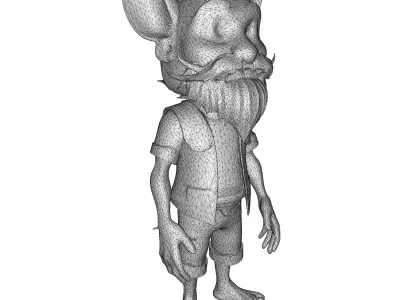 Forest Folk Collection - 10 High-Poly Kitbash Characters 3D print model