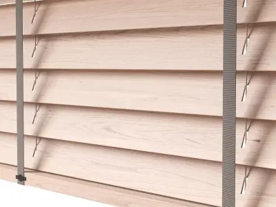 Wooden Blinds Set 43 3D model