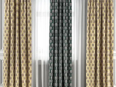 Curtain Set 142 3D model