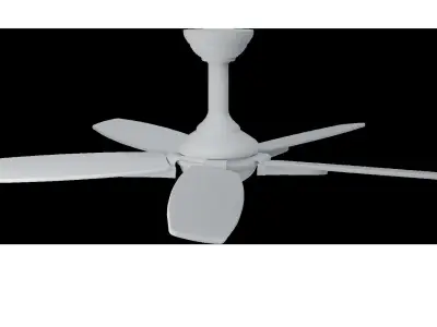 Low poly Ceiling fan 3D model