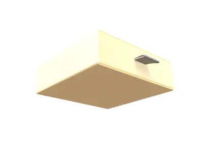 Drawer Cardboard Gift Box v1 001 Low-poly 3D model