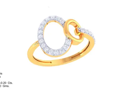  Women Ring MTL 3dm STL OBJ FBX Details 3D print model 111